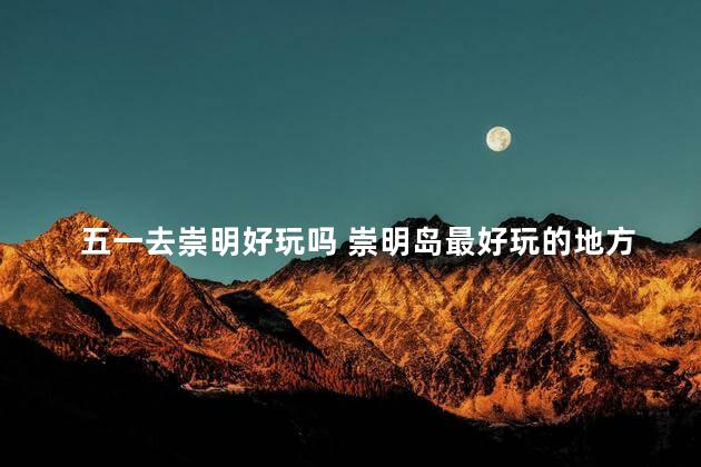 五一去崇明好玩吗 崇明岛最好玩的地方